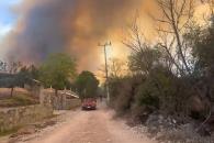 Combaten incendio en Sierra de Iturbide Combaten incendio en Sierra de Iturbide