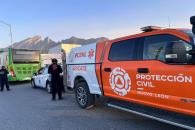 Deja dos lesionados accidente de camión Deja dos lesionados accidente de camión