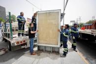 Inicia SP retiro de mupis en diversas zonas