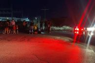 Derrapa en moto y resulta herida Derrapa en moto y resulta herida