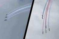 Chocan aviones de la Patrulla de Francia en ensayo; hay 3 heridos Chocan aviones de la Patrulla de Francia en ensayo; hay 3 heridos