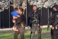 Niño se filtra al jardín de la Casa Blanca Niño se filtra al jardín de la Casa Blanca