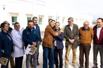 Supervisa Sheinbaum obras del nuevo hospital del IMSS