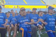 Encabeza rector de la UANL activación física multitudinaria Encabeza rector de la UANL activación física multitudinaria