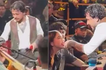 Triunfa Christian Nodal en Texcoco acompañado de Ángela Aguilar