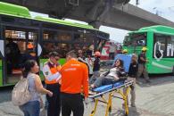 Deja choque entre camiones urbanos 15 heridos en Guadalupe