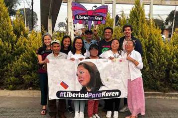 Liberan a Keren Selsy Ordóñez, tras nueve años presa