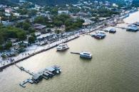 Aprovechan familias fin de semana para abarrotar la Presa de la Boca Aprovechan familias fin de semana para abarrotar la Presa de la Boca