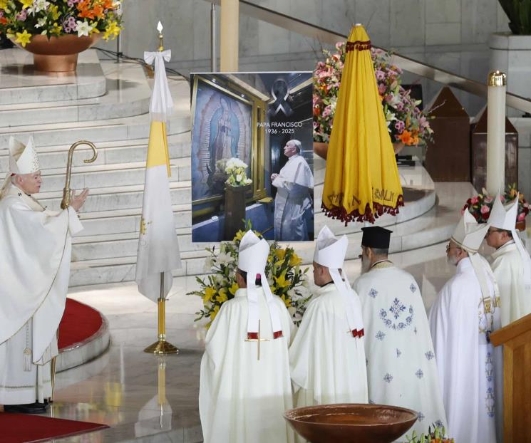 Despiden al Papa Francisco en Basílica de Guadalupe