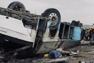 Deja volcadura tres muertos Deja volcadura tres muertos