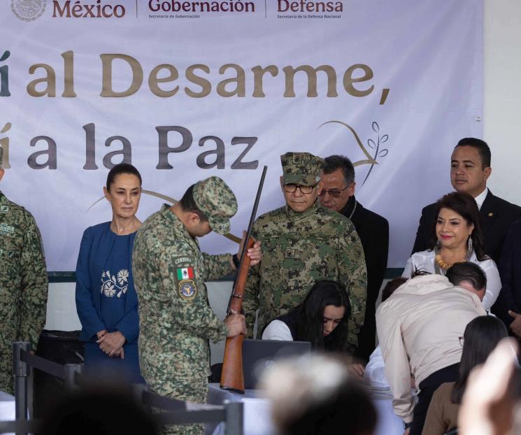 Tenemos muy buenos resultados con Sí al Desarme, Sí a la Paz:Segob Tenemos muy buenos resultados con Sí al Desarme, Sí a la Paz:Segob