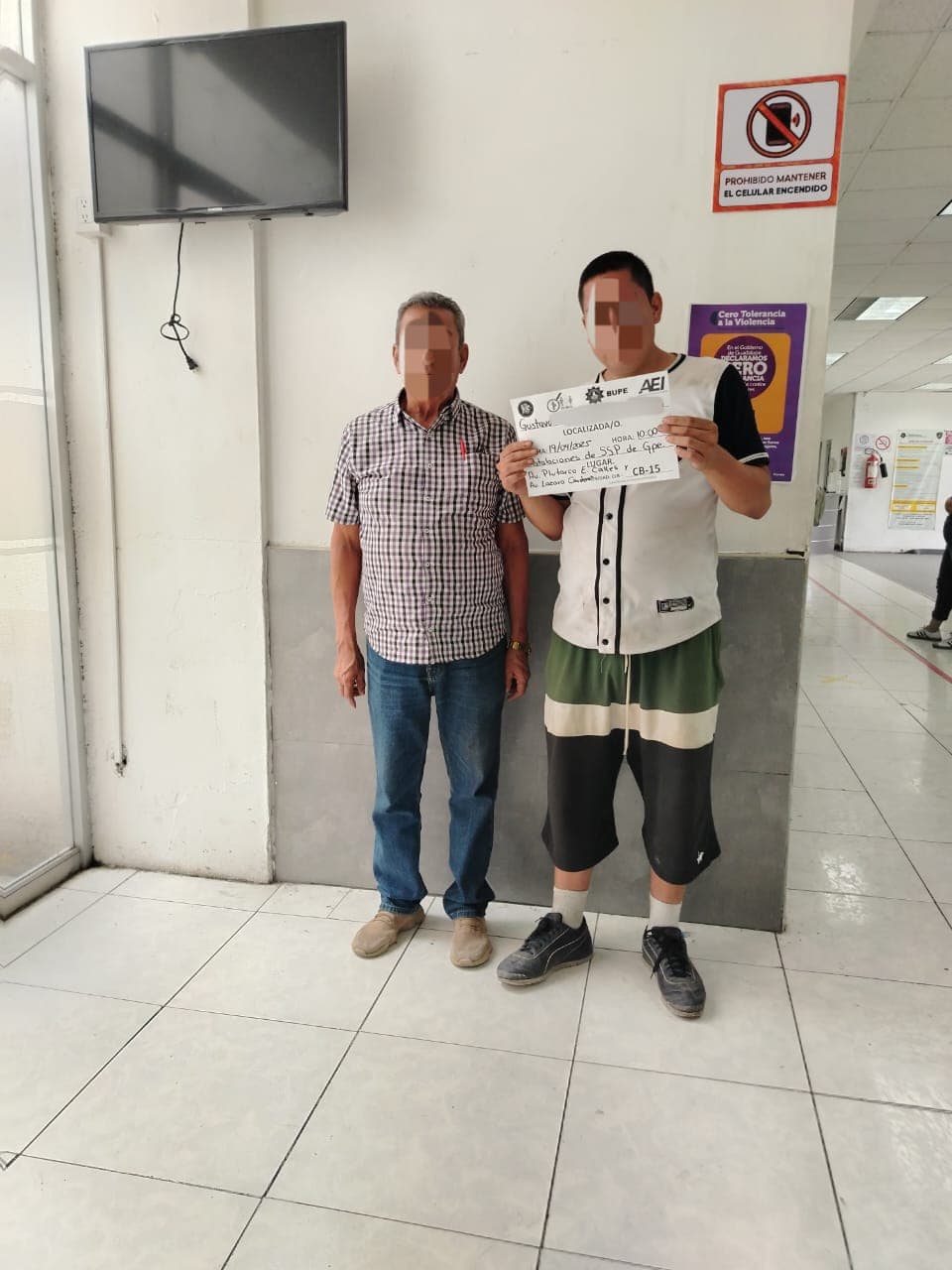Elementos de la Policías de Guadalupe localizaron a un hombre que tenía reporte de desaparición y que era buscado por la Fiscalía Estatal.