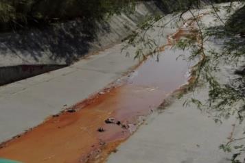Implementa CONAGUA sanciones por derrame en arroyo La Talaverna