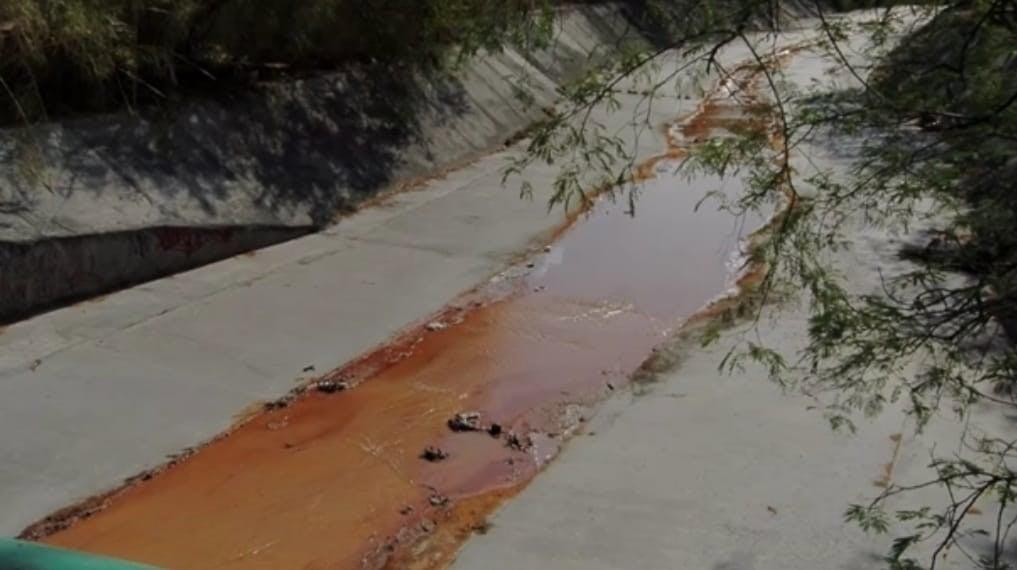 Implementa CONAGUA sanciones por derrame en arroyo La Talaverna