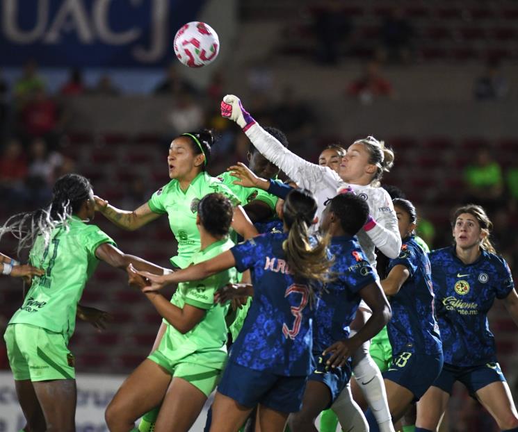 Inician cuartos de la Femenil con dos empates Inician cuartos de la Femenil con dos empates