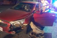 Conductor se estrella con puente y resulta herido en Monterrey Conductor se estrella con puente y resulta herido en Monterrey