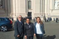 Arriba Segob al funeral del Papa Francisco Arriba Segob al funeral del Papa Francisco