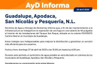 Anuncian corte de agua en cuatro municipios Anuncian corte de agua en cuatro municipios
