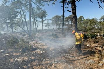 Descartan riesgos por incendios en Galeana