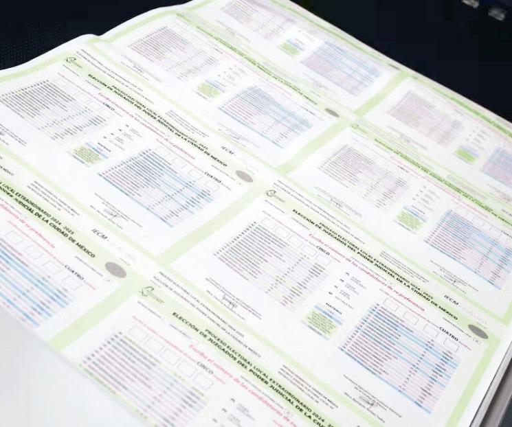 Concluye INE impresión de boletas para elección del Poder Judicial