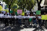 Protestan trabajadores del IFT y exigen proteger sus derechos Protestan trabajadores del IFT y exigen proteger sus derechos