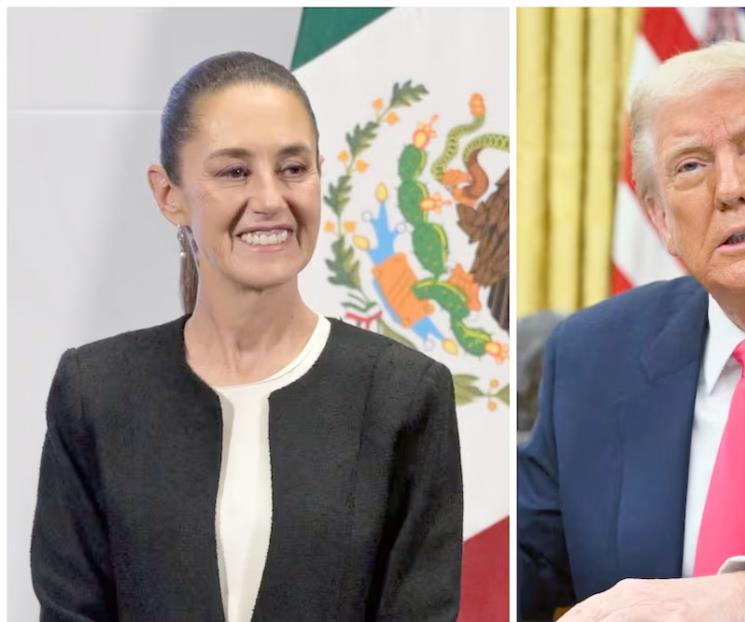 Califica Sheinbaum como buena y cordial su llamada con Trump Califica Sheinbaum como buena y cordial su llamada con Trump