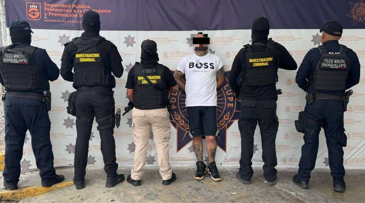 Elementos de la Policía de Guadalupe, detuvieron a un hombre relacionado con al menos tres homicidios en la zona metropolitana.