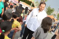 Festejan a niños en el Parque Libertad