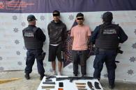 Evaden policías ataque; capturan a dos hombres armados en Guadalupe Evaden policías ataque; capturan a dos hombres armados en Guadalupe