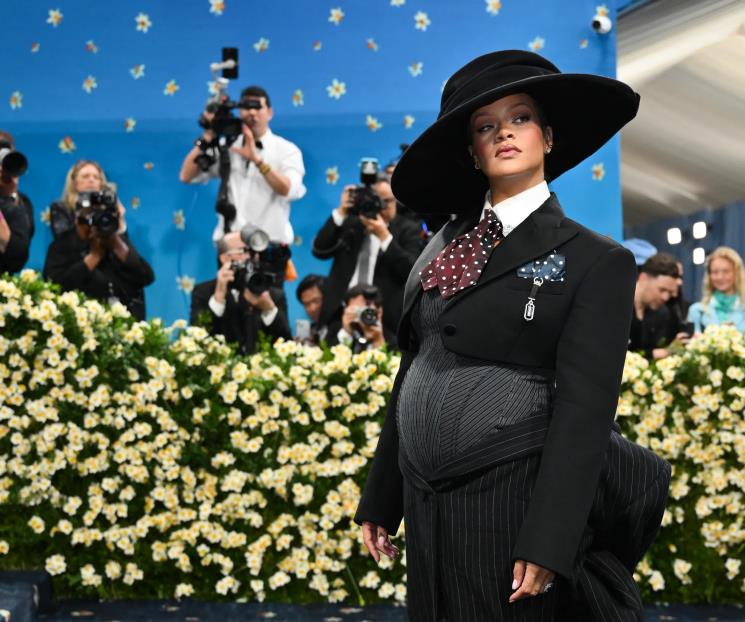 Sorprende embarazo de Rihanna durante la MET Gala 2025 Sorprende embarazo de Rihanna durante la MET Gala 2025