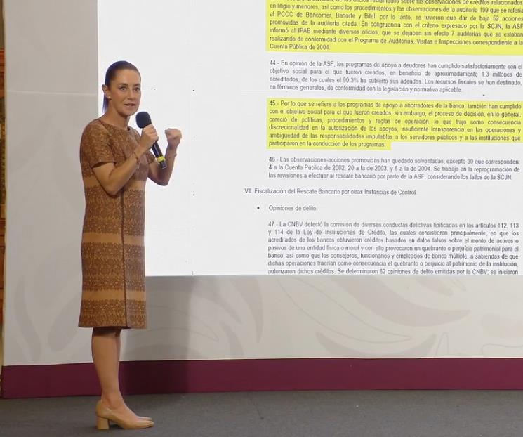 Fobaproa se terminará de pagar hasta el 2050: Sheinbaum Fobaproa se terminará de pagar hasta el 2050: Sheinbaum