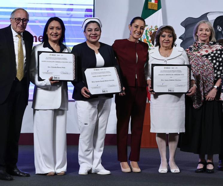 Sheinbaum reconoce labor de enfermeras Sheinbaum reconoce labor de enfermeras