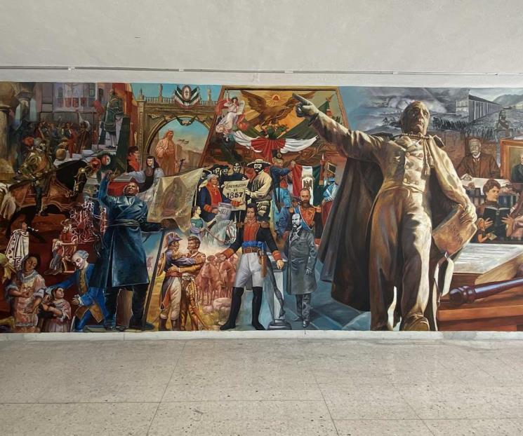 Plasman en mural de UANL historia del derecho Plasman en mural de UANL historia del derecho