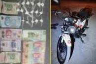Detienen a motociclista con droga Detienen a motociclista con droga