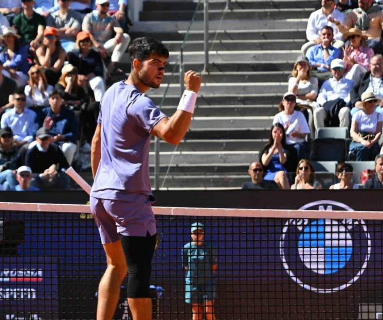 Avanza Carlos Alcaraz a la final del Másters de Roma Avanza Carlos Alcaraz a la final del Másters de Roma