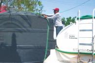 Empieza SC a abastecer los diversos tanques de agua estacionarios Empieza SC a abastecer los diversos tanques de agua estacionarios