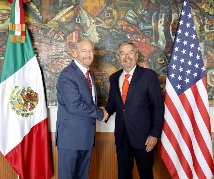 Se reúnen el canciller de México y el embajador de EU Se reúnen el canciller de México y el embajador de EU
