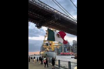 Buque escuela Cuauhtémoc iba en dirección equivocada: funcionario