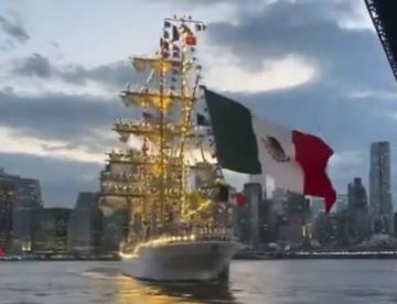 EU espera autorización de México para subir al buque Cuauhtémoc