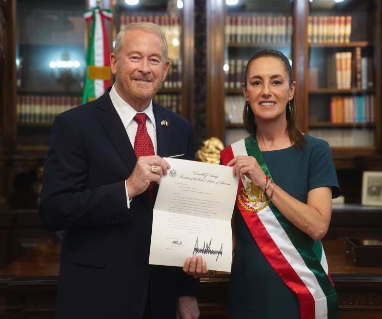 Recibe Sheinbaum cartas credenciales del nuevo Embajador de EU Recibe Sheinbaum cartas credenciales del nuevo Embajador de EU