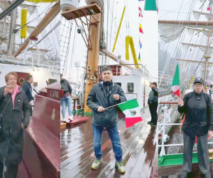 Utilizó Morena buque Cuauhtémoc para promover elección judicial Utilizó Morena buque Cuauhtémoc para promover elección judicial