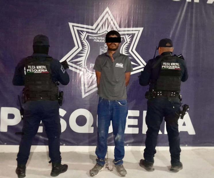 Detienen a ladrón en Pesquería Detienen a ladrón en Pesquería