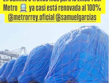 Anuncia Samuel 5 vagones más para la L1 del Metro