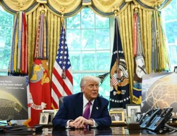 Anuncia Trump la cúpula dorada