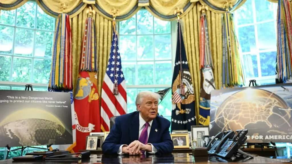 Anuncia Trump la cúpula dorada Anuncia Trump la cúpula dorada