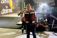 Entra en acción en García el ´Ferrari de la pavimentación´ Entra en acción en García el ´Ferrari de la pavimentación´