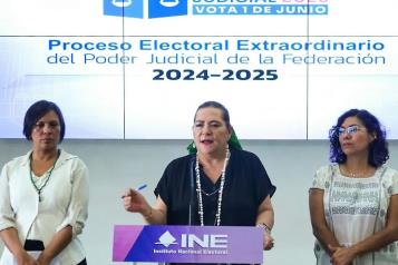 Descarta el INE anunciar resultados de la elección de ministros