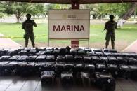 Marina asegura 1.28 toneladas de cocaína en Michoacán Marina asegura 1.28 toneladas de cocaína en Michoacán