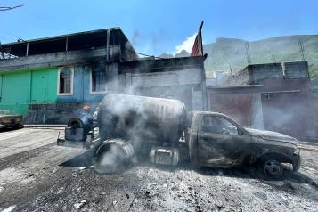 Se incendia pipa de gas