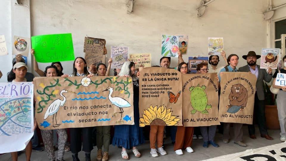 Mantienen las protestas contra viaducto elevado Mantienen las protestas contra viaducto elevado